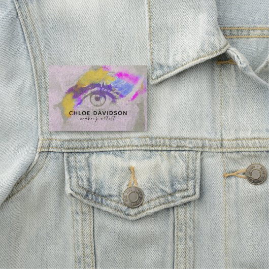 Modern Trendy Cool Expressive Makeup Artist Naamplaatje (In situ)