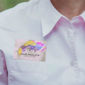 Modern Trendy Cool Expressive Makeup Artist Naamplaatje