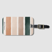 Modern trendy design Gastheerde strepen Bagagelabel (Voorkant (horizontaal))