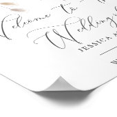 Modern Trendy Designer Dusty Roos Blush Wedding Poster (Hoek)