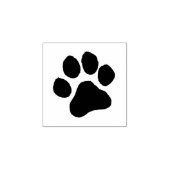 Modern Trendy Dog Pet Paw Print Cute        Rubberstempel (Afrduk)
