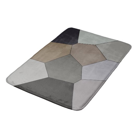 Modern Trendy Earth Toned Pattern Badmat (Gekanteld)