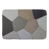 Modern Trendy Earth Toned Pattern Badmat (Voorkant)