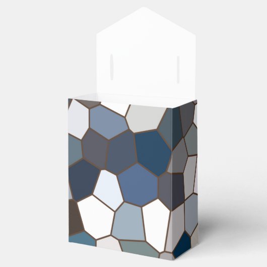 Modern Trendy Earth Toned Pattern Bedankdoosjes (Geopend)