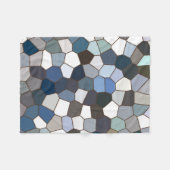 Modern Trendy Earth Toned Pattern Fleece Deken (Voorkant (Horizontaal))