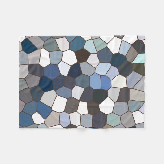 Modern Trendy Earth Toned Pattern Fleece Deken (Voorkant (Horizontaal))