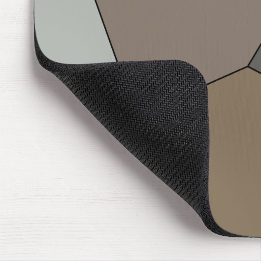 Modern Trendy Earth Toned Pattern Muismat (Hoek)