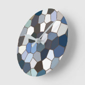 Modern Trendy Earth Toned Pattern Ronde Klok (Hoek)