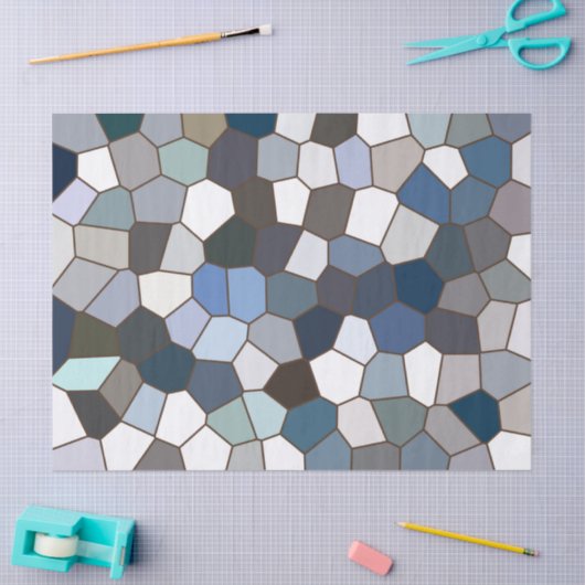 Modern Trendy Earth Toned Pattern Tissuepapier (Craft)