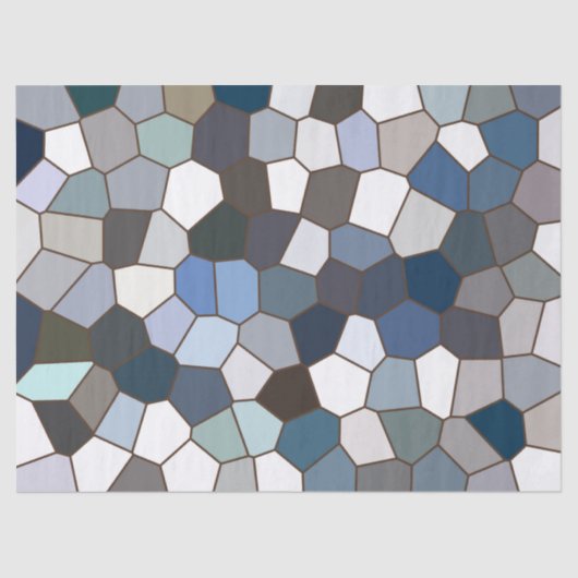 Modern Trendy Earth Toned Pattern Tissuepapier (Voorkant)