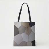 Modern Trendy Earth Toned Pattern Tote Bag (Voorkant)