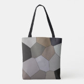 Modern Trendy Earth Toned Pattern Tote Bag (Achterkant)
