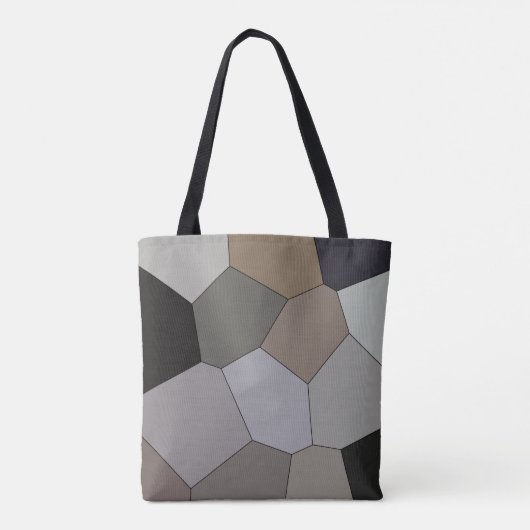 Modern Trendy Earth Toned Pattern Tote Bag (Achterkant)