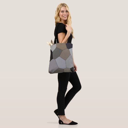 Modern Trendy Earth Toned Pattern Tote Bag (Op model)