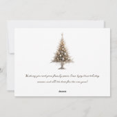 Modern Trendy eenvoudig kerstpaar Foto Feestdagenkaart (Achterkant)