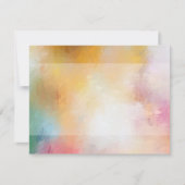 Modern Trendy Elegant Abstract Kunstkleurig Blank Notitiekaartje (Voorkant)