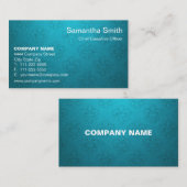 Modern Trendy Elegant Blauw gradiënt vlakte minima Visitekaartje (Voorkant / Achterkant)