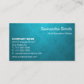 Modern Trendy Elegant Blauw gradiënt vlakte minima Visitekaartje (Voorkant)
