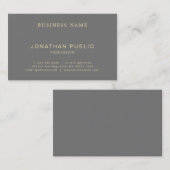 Modern Trendy Elegant Creative Design Luxury Plain Visitekaartje (Voorkant / Achterkant)