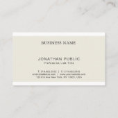 Modern Trendy Elegant Gold Monogram Design Luxe Visitekaartje (Achterkant)