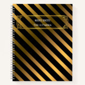 Modern Trendy Elegant Gold Notitieboek (Voorkant)
