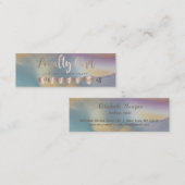 Modern Trendy Elegant Hearts Gold Glitter Klantenkaartje (Voorkant / Achterkant)