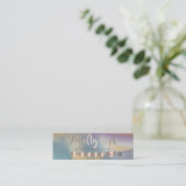 Modern Trendy Elegant Hearts Gold Glitter Klantenkaartje (Staand voorkant)