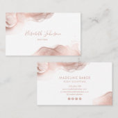 Modern Trendy Elegant Makeup Artist Boutique Busi Visitekaartje (Voorkant / Achterkant)