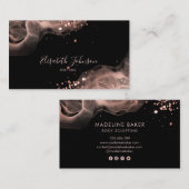 Modern Trendy Elegant Makeup Artist Boutique Visitekaartje (Voorkant / Achterkant)