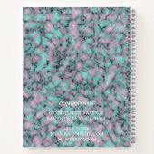 Modern Trendy Elegant Marble Gold Notitieboek (Achterkant)