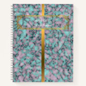 Modern Trendy Elegant Marble Gold Notitieboek (Voorkant)