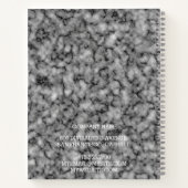 Modern Trendy Elegant Marble Gold Notitieboek (Achterkant)