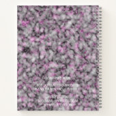 Modern Trendy Elegant Marble Gold Notitieboek (Achterkant)