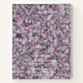 Modern Trendy Elegant Marble Gold Notitieboek (Achterkant)