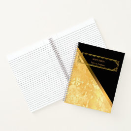 Modern Trendy Elegant Marble Gold Notitieboek