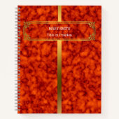 Modern Trendy Elegant Marble Gold Notitieboek (Voorkant)