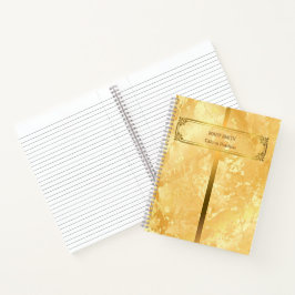 Modern Trendy Elegant Marble Gold Notitieboek