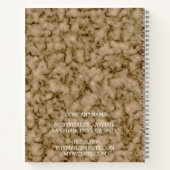 Modern Trendy Elegant Marble Gold Notitieboek (Achterkant)