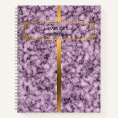 Modern Trendy Elegant Marble Gold Notitieboek (Voorkant)