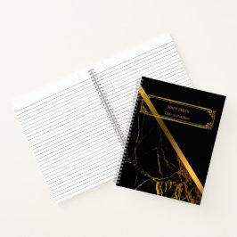 Modern Trendy Elegant Marble Gold Notitieboek