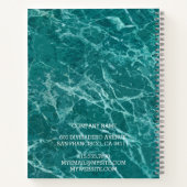 Modern Trendy Elegant Marble Gold Notitieboek (Achterkant)
