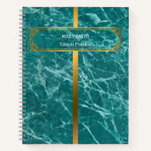 Modern Trendy Elegant Marble Gold Notitieboek (Voorkant)