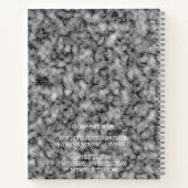 Modern Trendy Elegant Marble Gold Notitieboek (Achterkant)