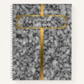 Modern Trendy Elegant Marble Gold Notitieboek (Voorkant)