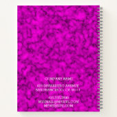 Modern Trendy Elegant Marble Gold Notitieboek (Achterkant)