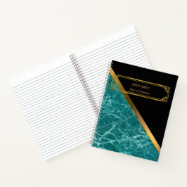 Modern Trendy Elegant Marble Gold Notitieboek
