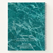 Modern Trendy Elegant Marble Gold Notitieboek (Achterkant)
