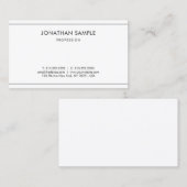 Modern Trendy Elegant Minimalist Professional Chic Visitekaartje (Voorkant / Achterkant)