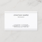 Modern Trendy Elegant Minimalist Professional Chic Visitekaartje (Voorkant)