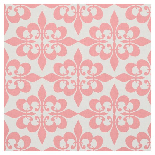 Modern Trendy Elegant  Pink Damask Stof (Swatch)